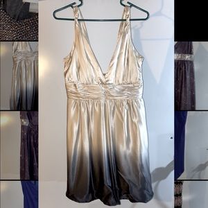 Calvin Klein Satin Ombré Dress Size 10